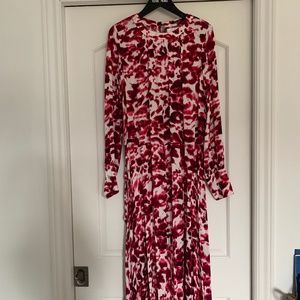 Pink Print Marc Aurel Dress with Belt